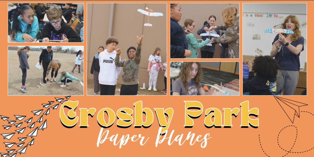 Crosby Park Elementary Paper Planes Cover